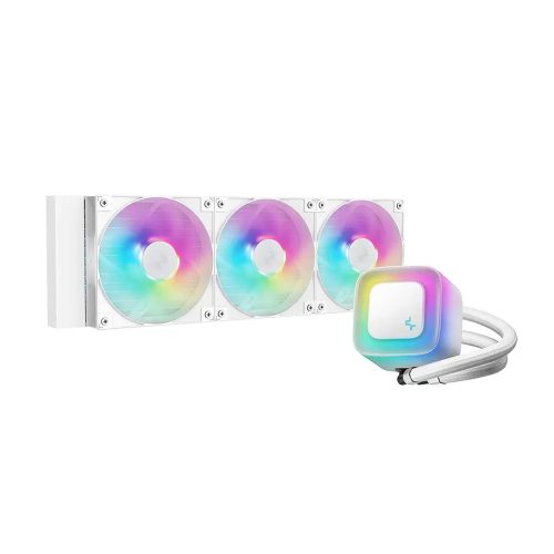 Sistema de Enfriamiento Líquido Deepcool LE360 WH V2, 360mm, 3 Ventiladores, Eficiencia y Rendimiento Optimal