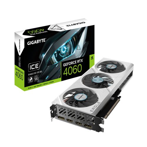 Tarjeta de Video Gigabyte GeForce RTX 4060 Eagle OC de 8GB GDDR6, ideal para gaming y diseño gráfico