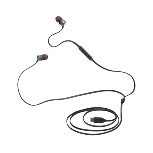 Auriculares internos JBL TUNE 310C con micrófono, cableado y conexión USB-C - color negro