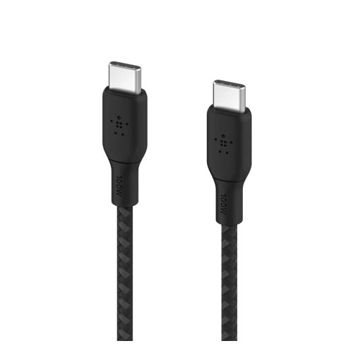 Cable USB-C Belkin BoostCharge de 2 m, conexión rápida y segura 24 pin (M) a USB-C (M) - Negro