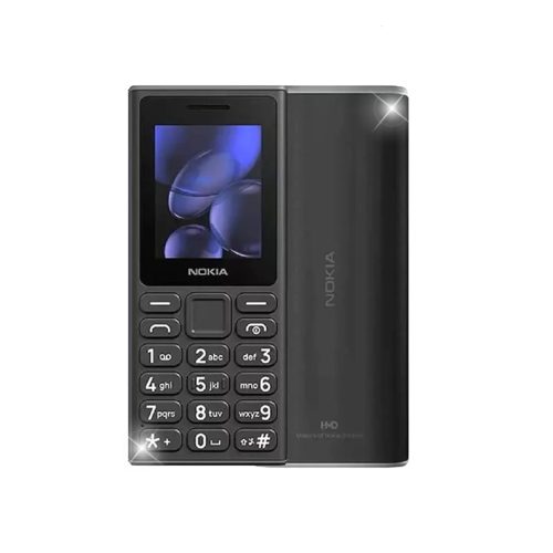 Celular Nokia 105 TA-1683 2G Negro Dual SIM, diseño compacto y duradero para uso diario.