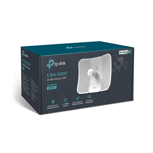 Access Point TP-Link CPE 5GHz AC867 - Antena exterior 23dBi para mejor conexión Wi-Fi