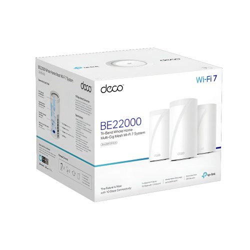 Router TP-Link BE22000 Tri-Band WiFi, Conectividad Wireless para Hogar, Alto Rendimiento y Amplia Cobertura