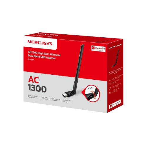 Router TP-Link Mercusys MA30H AC1300, Doble Banda, Alta Velocidad, Ideal para Juegos y Streaming