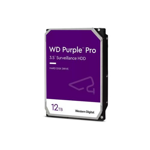 Disco Duro Externo WD Purple Pro 12TB para Vigilancia, Alta Capacidad y Rendimiento Optimizado