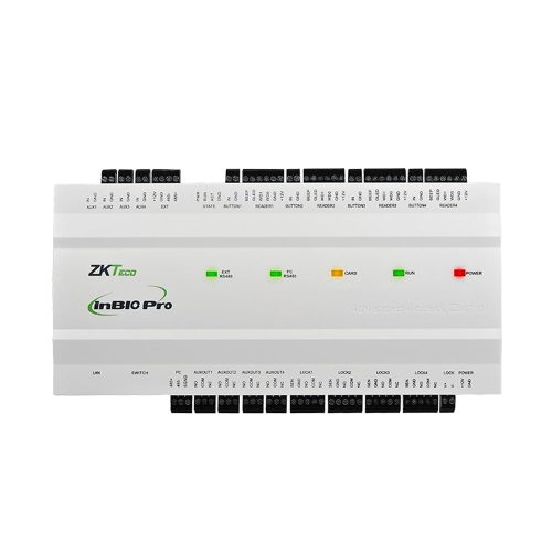 Controlador de Acceso ZKTeco para 4 Puertas con Gabinete y Fuente, Ideal para Seguridad Empresarial