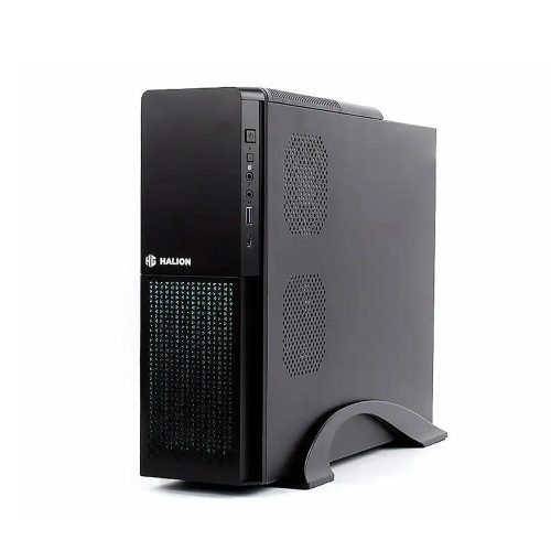 Case Mini Halion Slim Supra S613 RGB - Fuente 350W, 1 Ventilador, Diseño Compacto Negro