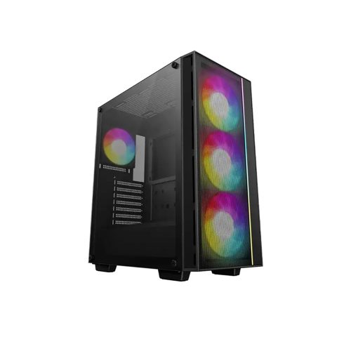 Caja Deepcool Matrexx 55 Mesh V4 C ATX, 4 Ventiladores RGB, Tipo C, Gran Capacidad, Diseño Ventilado