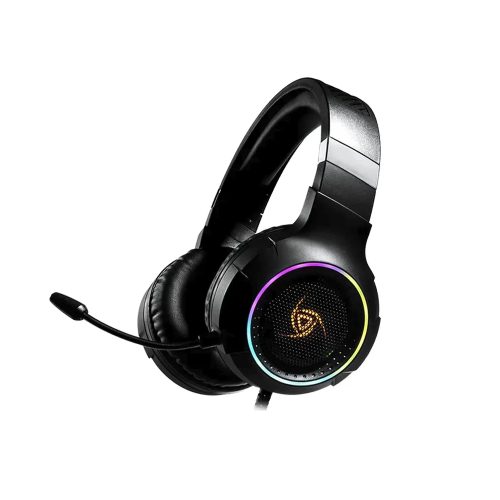 Auriculares Vsg Gaming Shake 7.1 con micrófono, conexión USB, RGB, color negro - Sonido envolvente y estilo