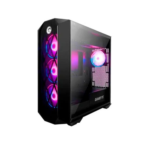 Caja Gaming Gambyte Shadow Blade con Panel de Vidrio, 4 Ventiladores LED ARGB, Ideal para PC Gaming