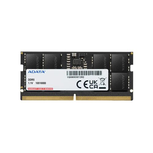 Memoria DDR5 16GB Sodimm Adata 4800 MHz para Laptop - Color Negro, Alta Velocidad y Rendimiento