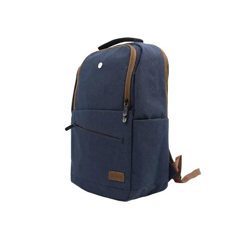 Mochila Teros 15.6" Azul y Marrón para Laptop - Estilo y Comodidad para tu Día a Día