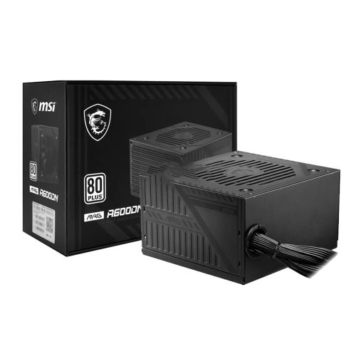 Fuente MSI MAG-A600DN 80 PLUS Standard ATX 600W Eficiencia Energética y Rendimiento Superior