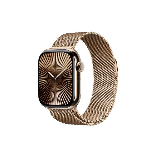 Correa Ajustable Apple para Reloj Malla de Acero Inoxidable Imán Color Oro Talla Única