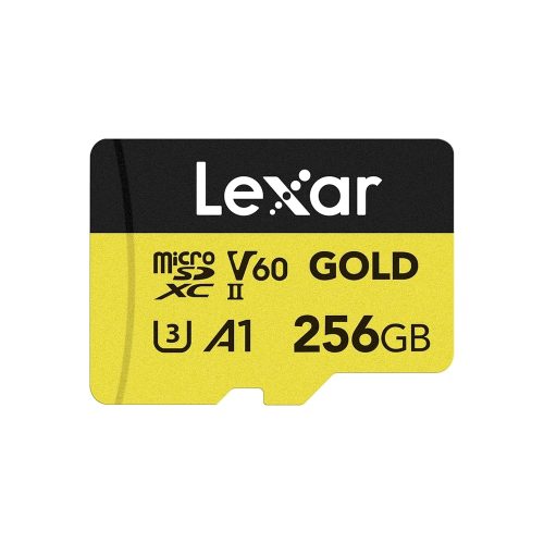 Memoria Lexar microSD Pro Gold 256GB velocidad lectura 280MB/s escritura 100MB/s clase V60