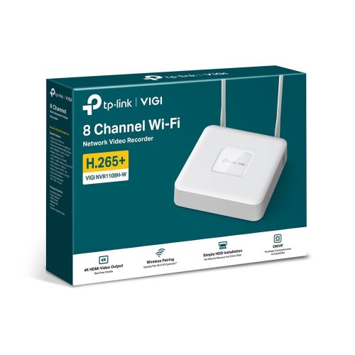 TP-Link VIGI NVR1108H-W Standalone NVR 8 Canales para Videovigilancia con Conectividad Ethernet