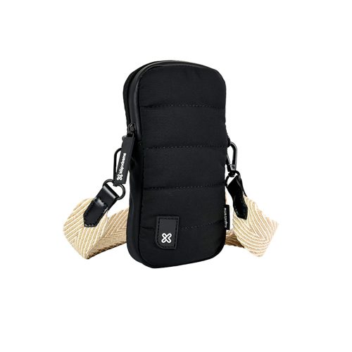 Klip Xtreme KCB-450 Shoulder Bag Black Beige Water Repellent Ideal para Tecnología