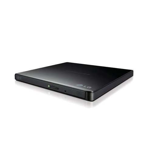 Grabador DVD-RW Externo LG Slim Negro Portátil con Conectividad USB Ideal para Backup