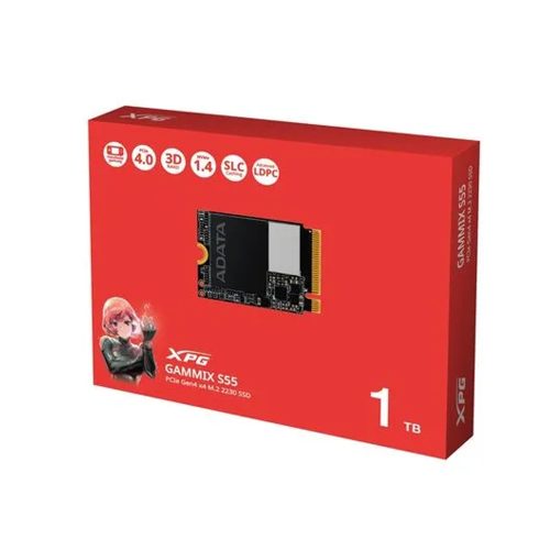 SSD M2 XPG GAMMIX S55 1TB PCIe 4.0 Alta Velocidad F2230 para Gaming y Almacenamiento