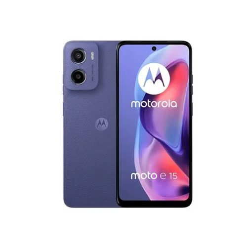Motorola E15 Smartphone 2GB RAM 64GB Almacenamiento Color Morado