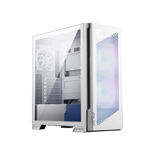CASE Mid Tower MSI MPG VELOX 300R AIRFLOW Color Blanco y Excelente Ventilación