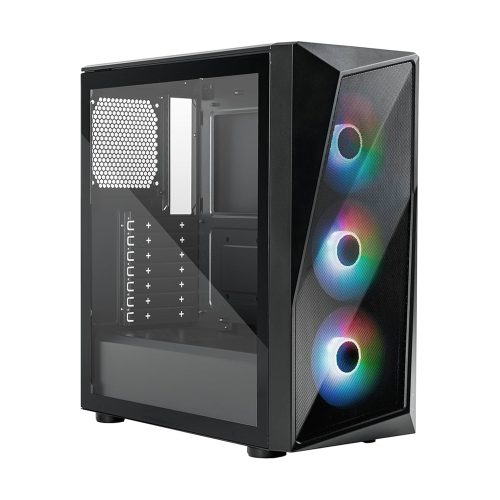 Case Cooler Master CMP 520 ATX Mid Tower + Fuente 650W MWE Bronze + Cooler Hyper 212 Spectrum ARGB