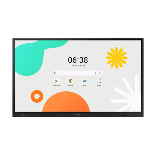 Pantalla Interactiva Samsung WA75F 75" LCD 4K UHD Táctil HDMI Bluetooth Android 14 Ideal Señalización