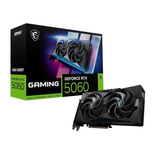 Tarjeta de video MSI GeForce RTX 5060 GAMING OC 8 GB GDDR7 PCIe 5.0 alto rendimiento