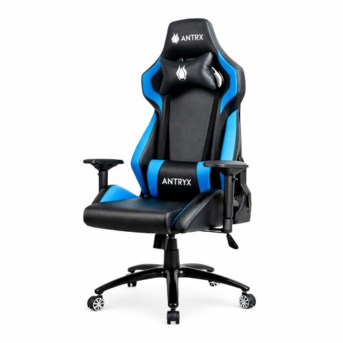 Silla Gaming ANTRYX Racing Prix Negro y Azul con Diseño Ergonómico y Soporte Superior