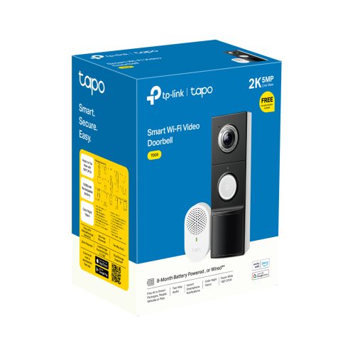 Cámara de Videoportero TP-Link Tapo D235 con Conectividad WiFi Alta Definición y Audio Bidireccional
