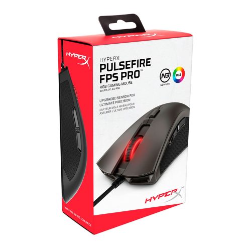 Ratón HyperX Pulsefire FPS Pro Gaming ergonómico 6 botones cableado USB 2.0
