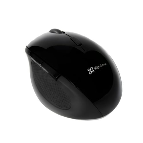 Mouse Klip Xtreme - 2.4 GHz - Wireless - Ergonomic - Black